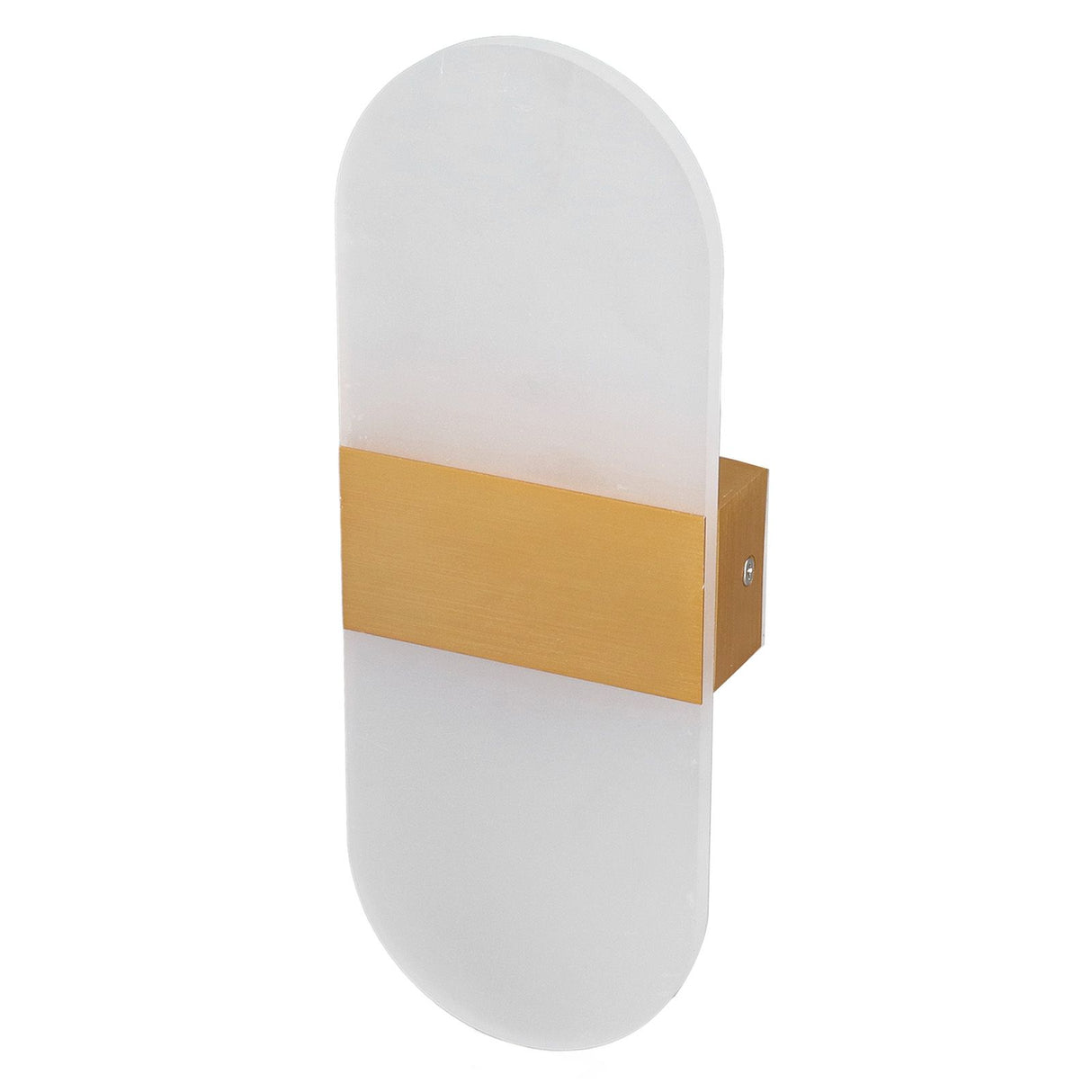 LED Wall Light Acrylic 360° Up Down 6W Warm Modern Wall Lamp for Hallway Bedroom Restaurant 90‑265V Gold