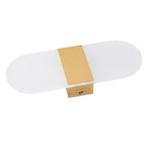 LED Wall Light Acrylic 360° Up Down 6W Warm Modern Wall Lamp for Hallway Bedroom Restaurant 90‑265V Gold - Extra Image