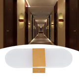 LED Wall Light Acrylic 360° Up Down 6W Warm Modern Wall Lamp for Hallway Bedroom Restaurant 90‑265V Gold - Extra Image