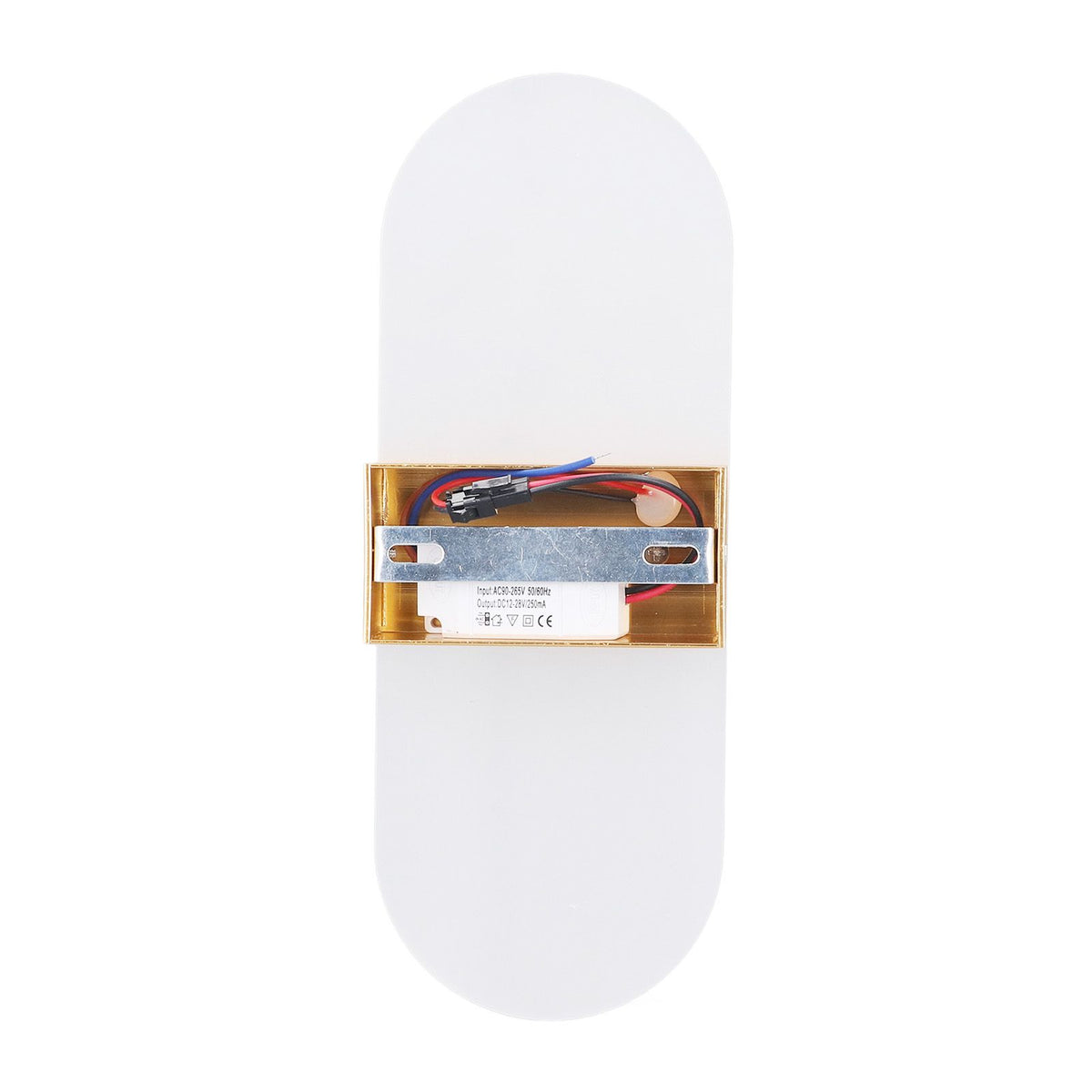 LED Wall Light Acrylic 360° Up Down 6W Warm Modern Wall Lamp for Hallway Bedroom Restaurant 90‑265V Gold