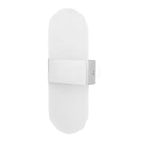 LED Wall Light Acrylic 360° Up Down 6W Warm Modern Wall Lamp for Hallway Bedroom Restaurant 90‑265V White