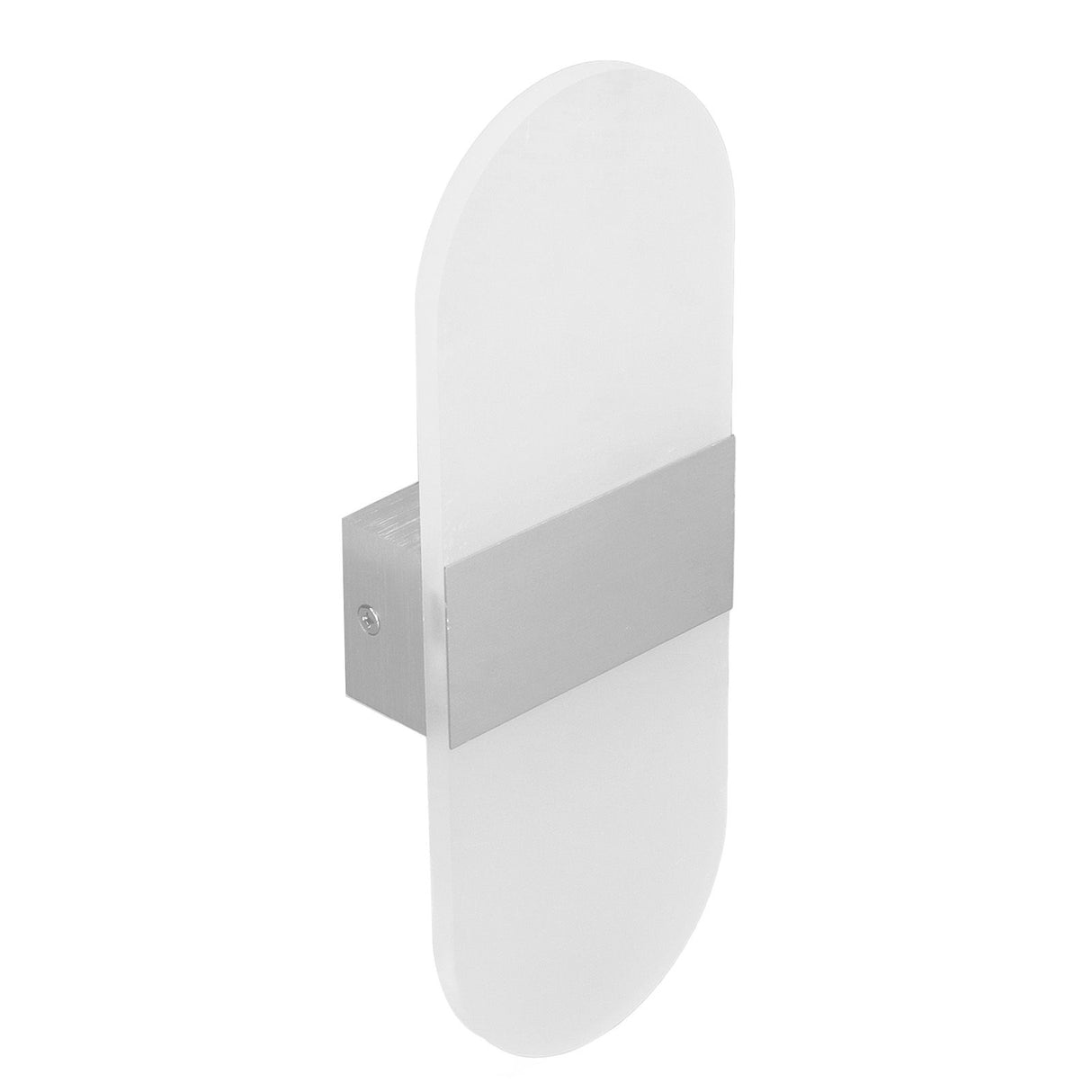 LED Wall Light Acrylic 360° Up Down 6W Warm Modern Wall Lamp for Hallway Bedroom Restaurant 90‑265V White