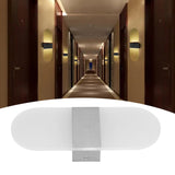 LED Wall Light Acrylic 360° Up Down 6W Warm Modern Wall Lamp for Hallway Bedroom Restaurant 90‑265V White