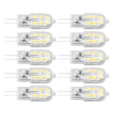 10Pcs G4 LED Bulb Brightness Dimming High Color Rendering Transparent Shell Light Bulbs for Landscape Lights DC 12V White Light