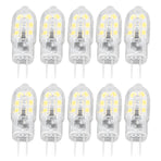 10Pcs G4 LED Bulb Brightness Dimming High Color Rendering Transparent Shell Light Bulbs for Landscape Lights DC 12V White Light