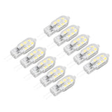 10Pcs G4 LED Bulb Brightness Dimming High Color Rendering Transparent Shell Light Bulbs for Landscape Lights DC 12V White Light - Close-Up Angle