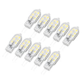 10Pcs G4 LED Bulb Brightness Dimming High Color Rendering Transparent Shell Light Bulbs for Landscape Lights DC 12V White Light
