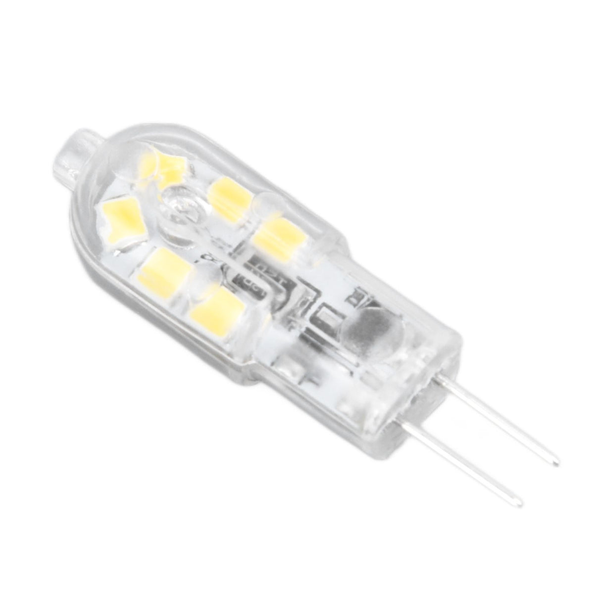 10Pcs G4 LED Bulb Brightness Dimming High Color Rendering Transparent Shell Light Bulbs for Landscape Lights DC 12V White Light