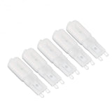 5Pcs G9 LED Bulb Brightness Dimmable High Color Rendering White Shell 22 LEDs Light Bulb for Landscape Lights AC 220V White Light