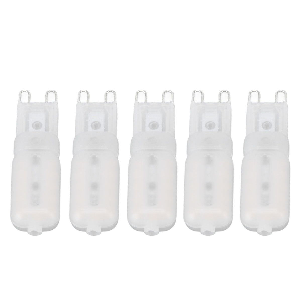 5Pcs G9 LED Bulb Brightness Dimmable High Color Rendering White Shell 22 LEDs Light Bulb for Landscape Lights AC 220V White Light