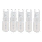 5Pcs G9 LED Bulb Brightness Dimmable High Color Rendering White Shell 22 LEDs Light Bulb for Landscape Lights AC 220V Warm Light