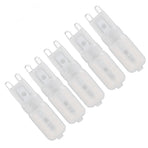 5Pcs G9 LED Bulb Brightness Dimmable High Color Rendering White Shell 22 LEDs Light Bulb for Landscape Lights AC 220V Warm Light
