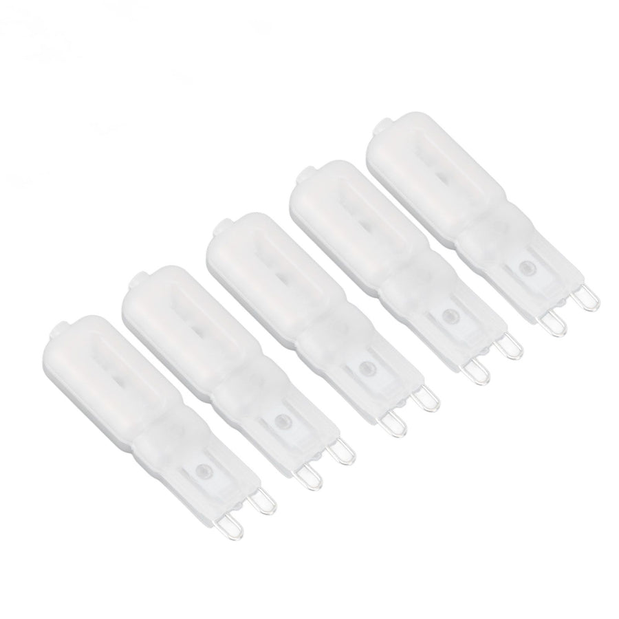 5Pcs G9 LED Bulb Brightness Dimmable High Color Rendering White Shell 22 LEDs Light Bulb for Landscape Lights AC 220V Warm Light