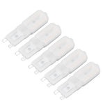 5Pcs G9 LED Bulb Brightness Dimmable High Color Rendering White Shell 22 LEDs Light Bulb for Landscape Lights AC 220V Warm Light