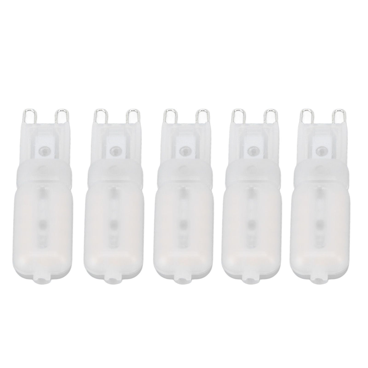 5Pcs G9 LED Bulb Brightness Dimmable High Color Rendering White Shell 22 LEDs Light Bulb for Landscape Lights AC 220V Warm Light