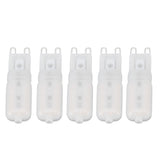 5Pcs G9 LED Bulb Brightness Dimmable High Color Rendering White Shell 22 LEDs Light Bulb for Landscape Lights AC 220V Warm Light