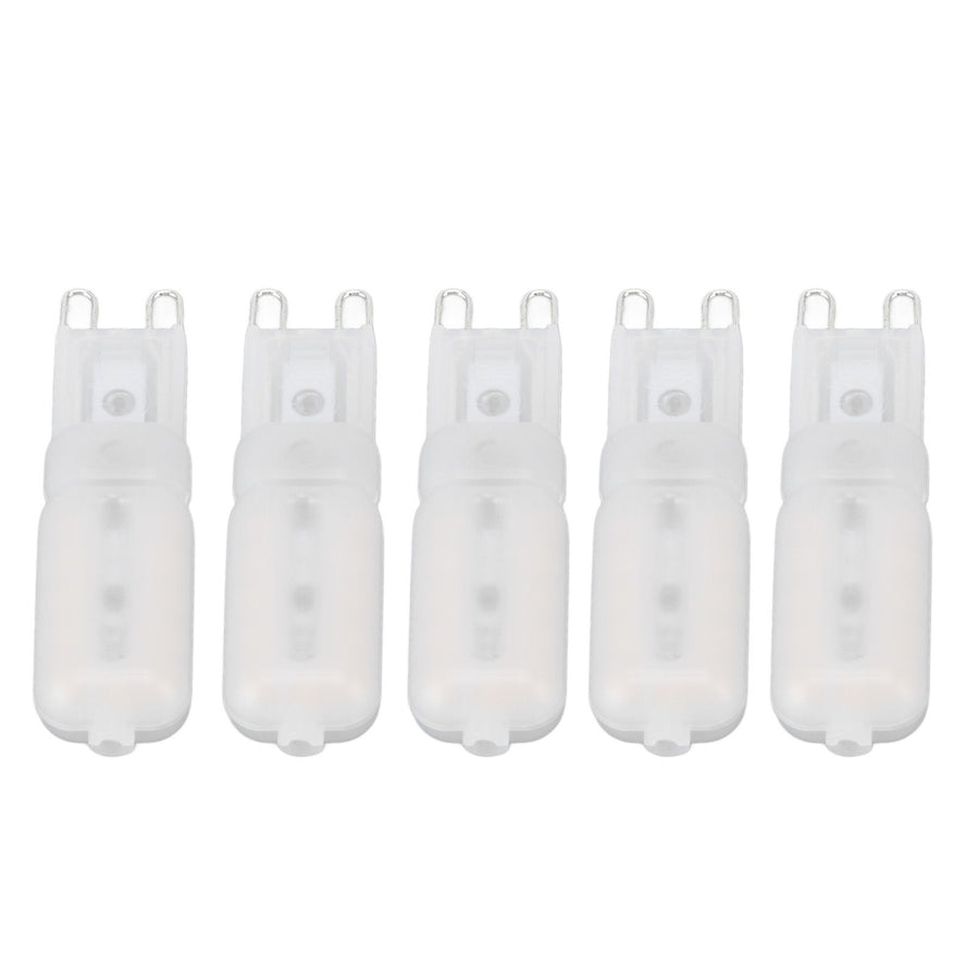 5Pcs G9 LED Bulb Brightness Dimmable High Color Rendering White Shell 22 LEDs Light Bulb for Landscape Lights AC 220V Warm Light
