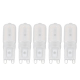5Pcs G9 LED Bulb Brightness Dimmable High Color Rendering White Shell 22 LEDs Light Bulb for Landscape Lights AC 220V Warm Light