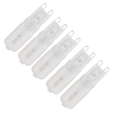 5Pcs G9 LED Bulb Brightness Dimmable High Color Rendering White Shell 22 LEDs Light Bulb for Landscape Lights AC 220V Warm Light