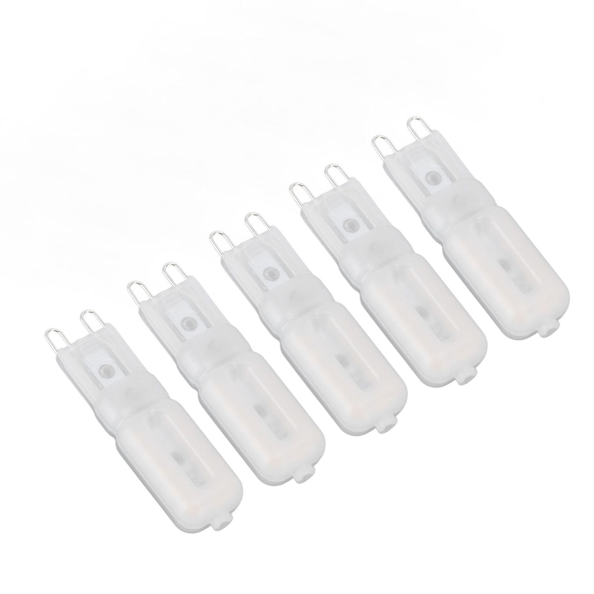 5Pcs G9 LED Bulb Brightness Dimmable High Color Rendering White Shell 22 LEDs Light Bulb for Landscape Lights AC 220V Warm Light