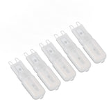 5Pcs G9 LED Bulb Brightness Dimmable High Color Rendering White Shell 22 LEDs Light Bulb for Landscape Lights AC 220V Warm Light
