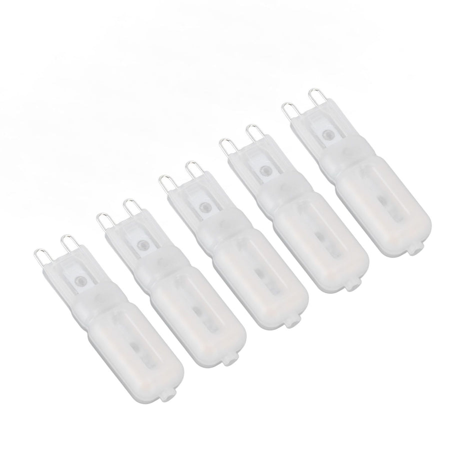 5Pcs G9 LED Bulb Brightness Dimmable High Color Rendering White Shell 22 LEDs Light Bulb for Landscape Lights AC 220V Warm Light