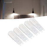5Pcs G9 LED Bulb Brightness Dimmable High Color Rendering White Shell 22 LEDs Light Bulb for Landscape Lights AC 220V Warm Light
