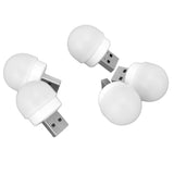 5pcs USB Night Lights Plug In Energy Saving Eye Protection Mini LED Bulb for Bedroom Bathroom Nursery Hallway White Light 5PCS - 45-Degree Angle