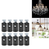 10PCS 125V E12 Lamp Holder E12 Hanging Light Lampholder Lamp Base for Household Office 43mm / 1.7in - Extra Image