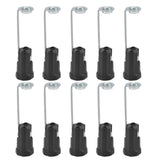 10PCS 125V E12 Lamp Holder E12 Hanging Light Lampholder Lamp Base for Household Office 78mm / 3.1in - Front View