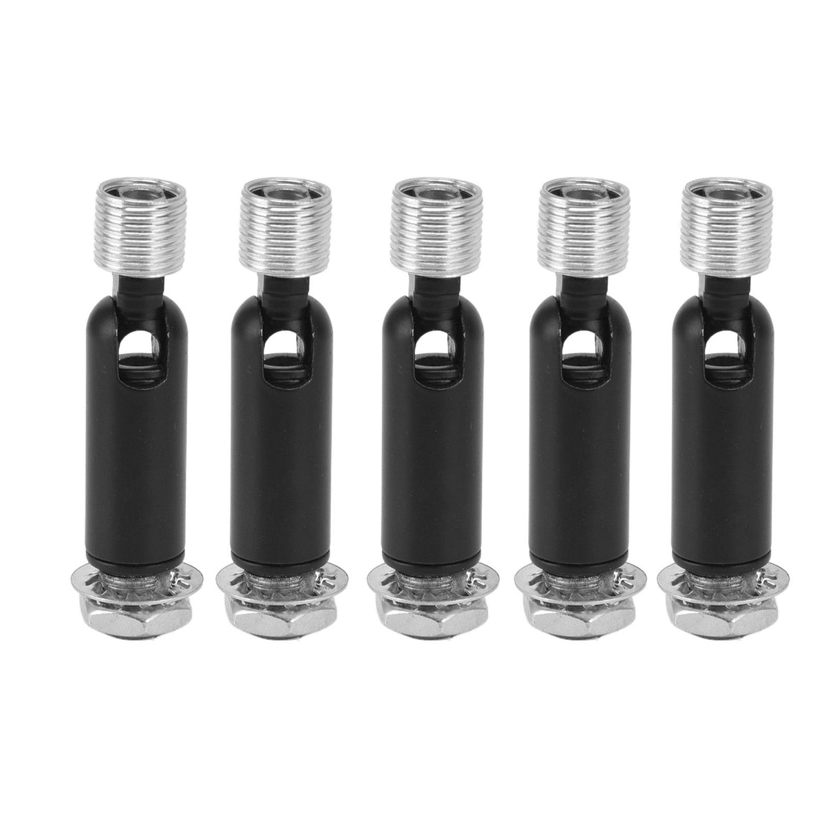 5Pcs M10 Sloped Ceiling Adapter for Ceiling Lamp Pendant Light Chandelier Track Suspension Accessories M10 External Gear Steering Joint Black