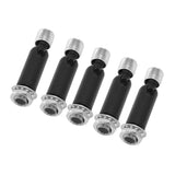 5Pcs M10 Sloped Ceiling Adapter for Ceiling Lamp Pendant Light Chandelier Track Suspension Accessories M10 External Gear Steering Joint Black - Front View