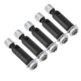 5Pcs M10 Sloped Ceiling Adapter for Ceiling Lamp Pendant Light Chandelier Track Suspension Accessories M10 External Gear Steering Joint Black - Side View