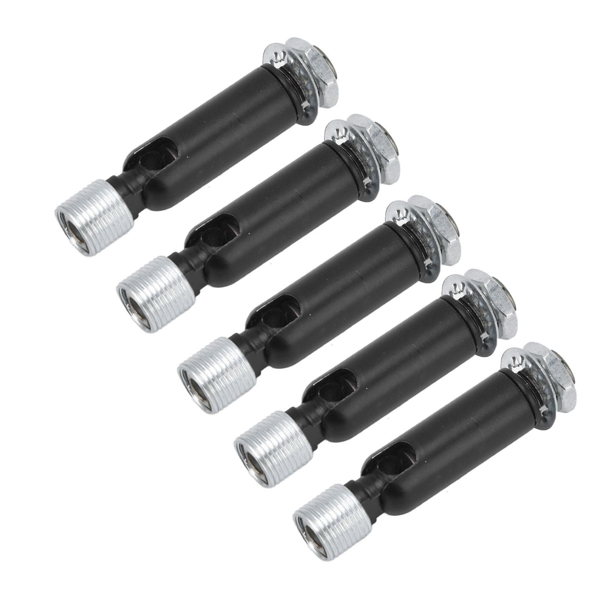 5Pcs M10 Sloped Ceiling Adapter for Ceiling Lamp Pendant Light Chandelier Track Suspension Accessories M10 External Gear Steering Joint Black