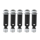 5Pcs M10 Sloped Ceiling Adapter for Ceiling Lamp Pendant Light Chandelier Track Suspension Accessories M10 External Gear Steering Joint Black - Close-Up Angle