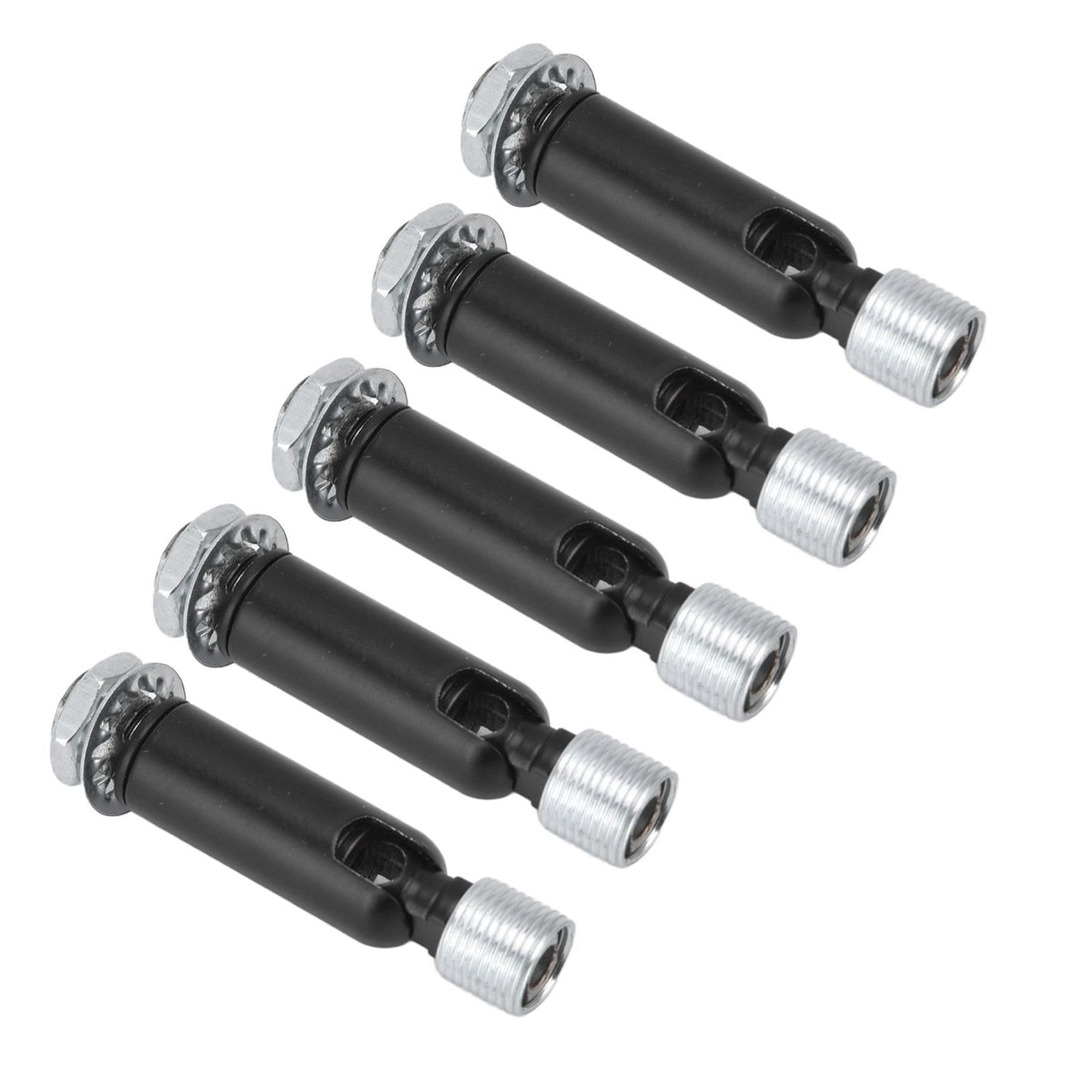 5Pcs M10 Sloped Ceiling Adapter for Ceiling Lamp Pendant Light Chandelier Track Suspension Accessories M10 External Gear Steering Joint Black