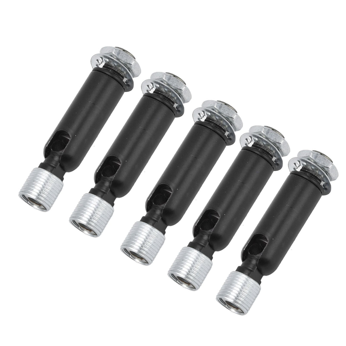 5Pcs M10 Sloped Ceiling Adapter for Ceiling Lamp Pendant Light Chandelier Track Suspension Accessories M10 External Gear Steering Joint Black