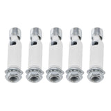 5Pcs M10 Sloped Ceiling Adapter for Ceiling Lamp Pendant Light Chandelier Track Suspension Accessories M10 External Gear Steering Joint White - Front View