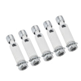 5Pcs M10 Sloped Ceiling Adapter for Ceiling Lamp Pendant Light Chandelier Track Suspension Accessories M10 External Gear Steering Joint White