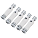 5Pcs M10 Sloped Ceiling Adapter for Ceiling Lamp Pendant Light Chandelier Track Suspension Accessories M10 External Gear Steering Joint White