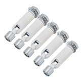 5Pcs M10 Sloped Ceiling Adapter for Ceiling Lamp Pendant Light Chandelier Track Suspension Accessories M10 External Gear Steering Joint White