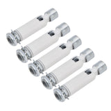 5Pcs M10 Sloped Ceiling Adapter for Ceiling Lamp Pendant Light Chandelier Track Suspension Accessories M10 External Gear Steering Joint White - Low Angle