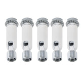 5Pcs M10 Sloped Ceiling Adapter for Ceiling Lamp Pendant Light Chandelier Track Suspension Accessories M10 External Gear Steering Joint White