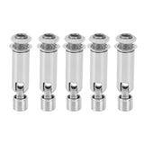 5Pcs M10 Sloped Ceiling Adapter for Ceiling Lamp Pendant Light Chandelier Track Suspension Accessories M10 External Gear Steering Joint Chrome - Front View