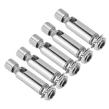 5Pcs M10 Sloped Ceiling Adapter for Ceiling Lamp Pendant Light Chandelier Track Suspension Accessories M10 External Gear Steering Joint Chrome