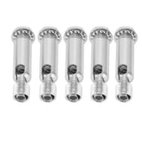 5Pcs M10 Sloped Ceiling Adapter for Ceiling Lamp Pendant Light Chandelier Track Suspension Accessories M10 External Gear Steering Joint Chrome