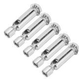 5Pcs M10 Sloped Ceiling Adapter for Ceiling Lamp Pendant Light Chandelier Track Suspension Accessories M10 External Gear Steering Joint Chrome