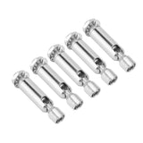 5Pcs M10 Sloped Ceiling Adapter for Ceiling Lamp Pendant Light Chandelier Track Suspension Accessories M10 External Gear Steering Joint Chrome