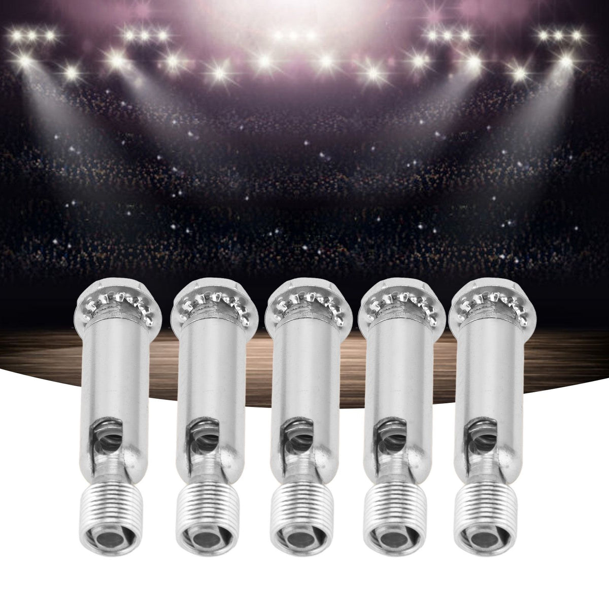 5Pcs M10 Sloped Ceiling Adapter for Ceiling Lamp Pendant Light Chandelier Track Suspension Accessories M10 External Gear Steering Joint Chrome