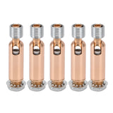 5Pcs M10 Sloped Ceiling Adapter for Ceiling Lamp Pendant Light Chandelier Track Suspension Accessories M10 External Gear Steering Joint Rose Gold